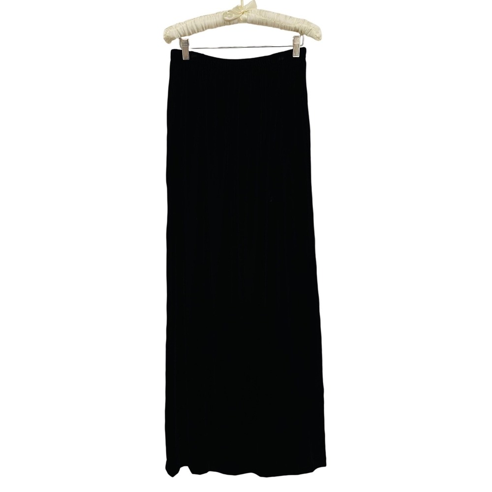 Patra Vintage‎ 90s Velvet Long Maxi Black Skirt Whimsigoth Vamp Witchy USA READ